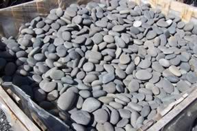 Black mexican pebbles